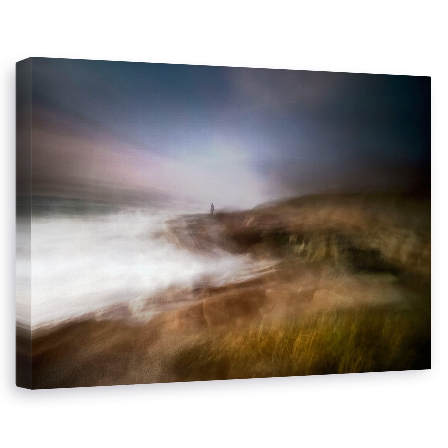 Tablou canvas - Singur, Peisaj Marin, Abstract, Vigo, Spania, Expunere Lunga, 20 x 30 cm