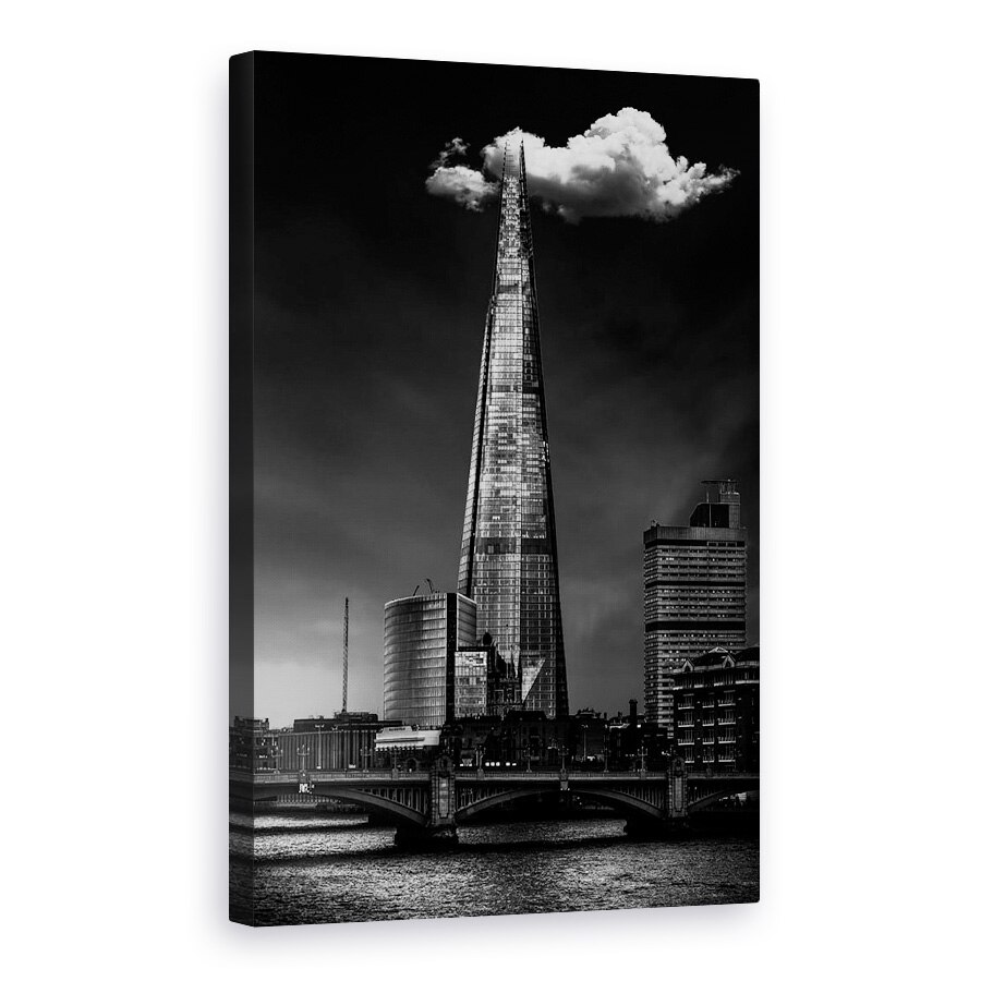 Tablou canvas - Deasupra Ciobului, Arhitectura, Calatorie, Cladire, Nori, Cioburi, 40 x 60 cm