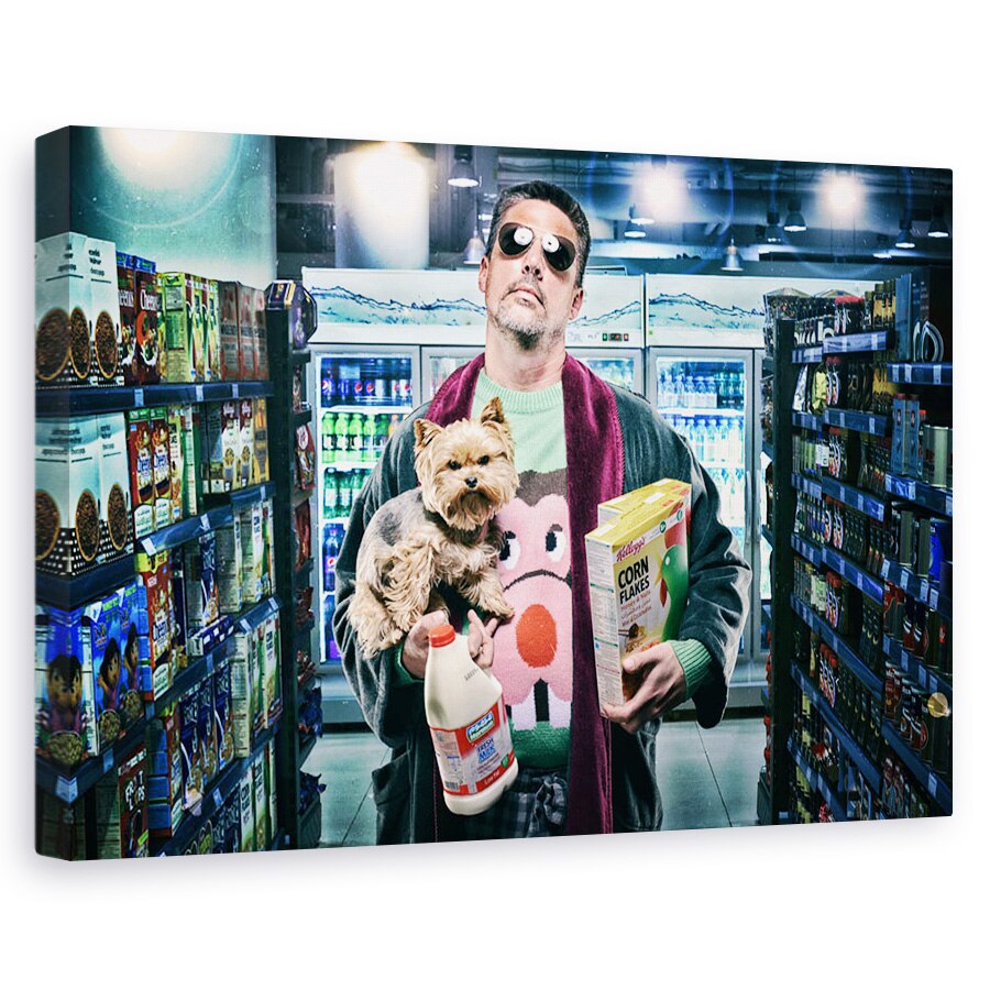 Tablou canvas - Mic Dejun, Portret, Ochelari De Soare, Lapte, 20 x 30 cm