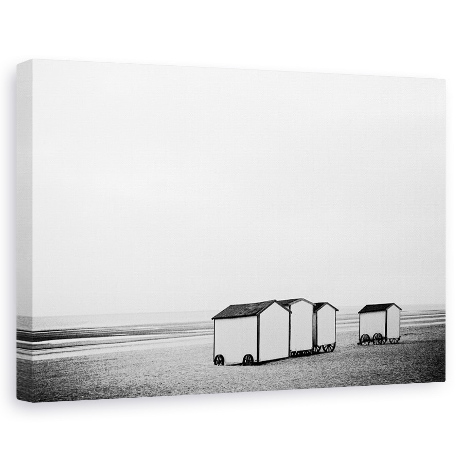 Tablou canvas - Dor De Vacanta, Plaja, Nisip, Cabine, 20 x 30 cm