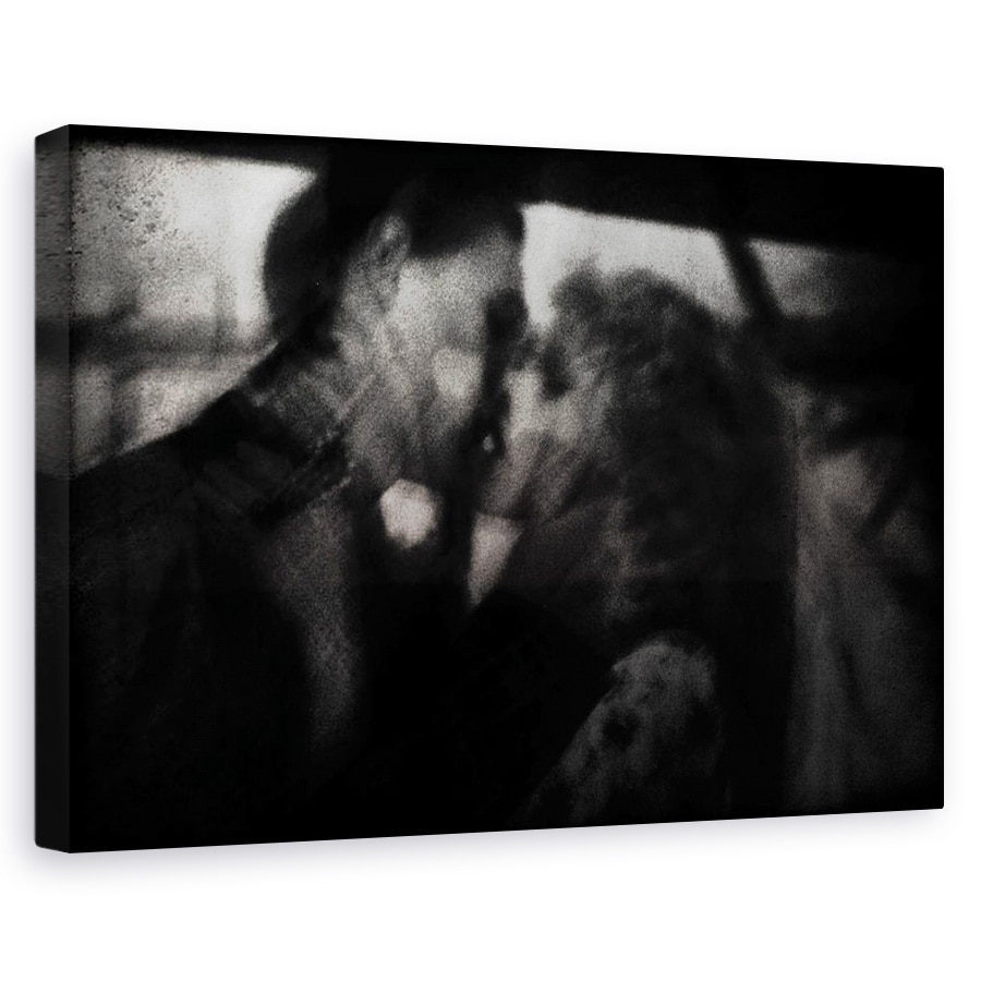 Tablou canvas - Umbre (Sarutul), Pasiune, Sarut, Fata, Romantic, 20 x 30 cm