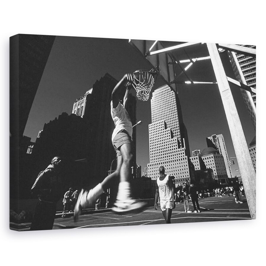 Tablou canvas - Dunking, Baschet, Streetball, Dunk, Manhattan, Dunk, 20 x 30 cm