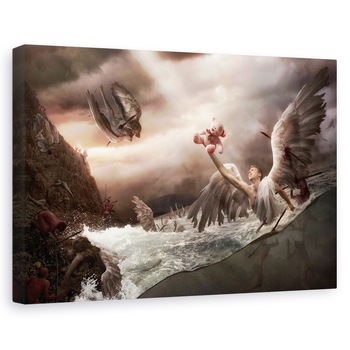 Tablou canvas - Golful Ingerilor, Ingeras, Ingeri, Golf, Urs, Stanci, 80x120 cm Tablou canvas - Golful Ingerilor, Ingeras, Ingeri, Golf, Urs, Stanci, 80x120 cm