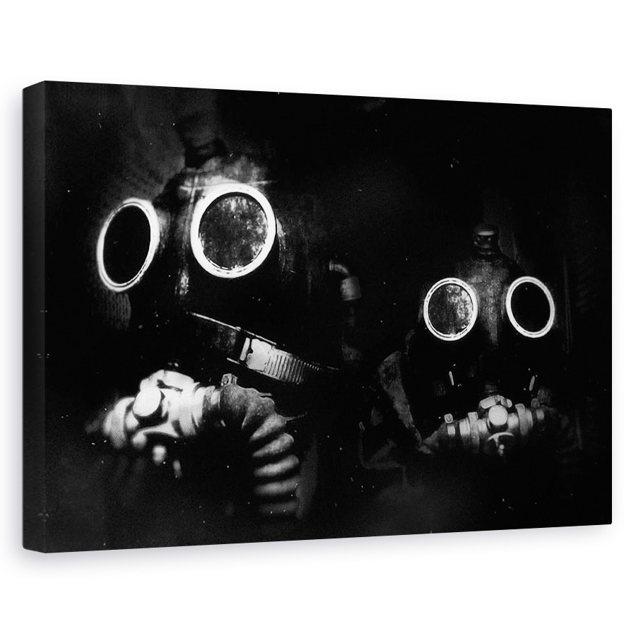 Tablou canvas - Cadere, Masca De Gaz, Cadere, Poluare, 80x120 cm