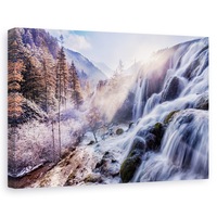 tablou canvas - valea fara inima cascada iarna vale magic atmosfera 80x120 cm imagen 3_0_
0