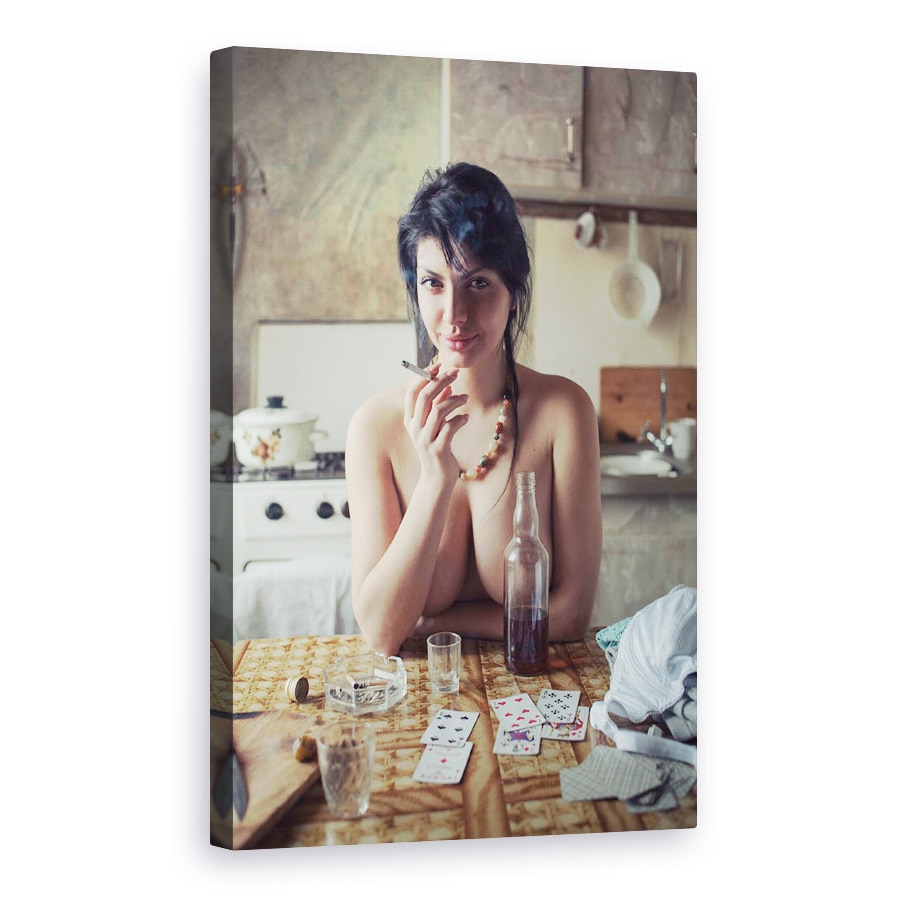 Tablou canvas - Nud, Dezbracat, Femeie, Fata, 20 x 30 cm