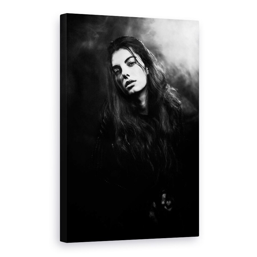 Tablou canvas - Studio, Monocrom, Studio, Fata, Intuneric, Fum, 20 x 30 cm