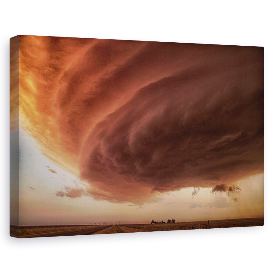 Tablou canvas - Furtuna Roz, Cer, Noros, 20 x 30 cm