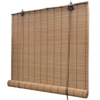 Jaluzea din bambus natural, vidaXL, 80 x 220 cm, Maro inchis