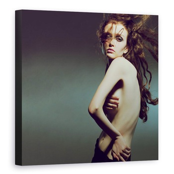 Tablou canvas - Iva , Glamur, Moda, Model, Studio, Nud, 70 x 70 cm Tablou canvas - Iva , Glamur, Moda, Model, Studio, Nud, 70 x 70 cm
