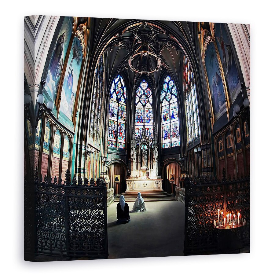 Tablou canvas - Adorare, Biserica, Paris, Inchinare, Rugaciune, 70 x 70 cm