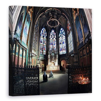 Tablou canvas - Adorare, Biserica, Paris, Inchinare, Rugaciune, 70 x 70 cm Tablou canvas - Adorare, Biserica, Paris, Inchinare, Rugaciune, 70 x 70 cm