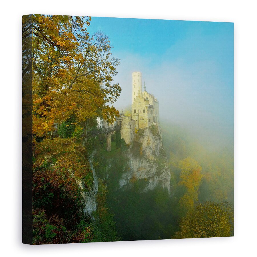 Tablou canvas - Castelul Lichtenstein, Germania, Orasel, Peisaj, 70 x 70 cm