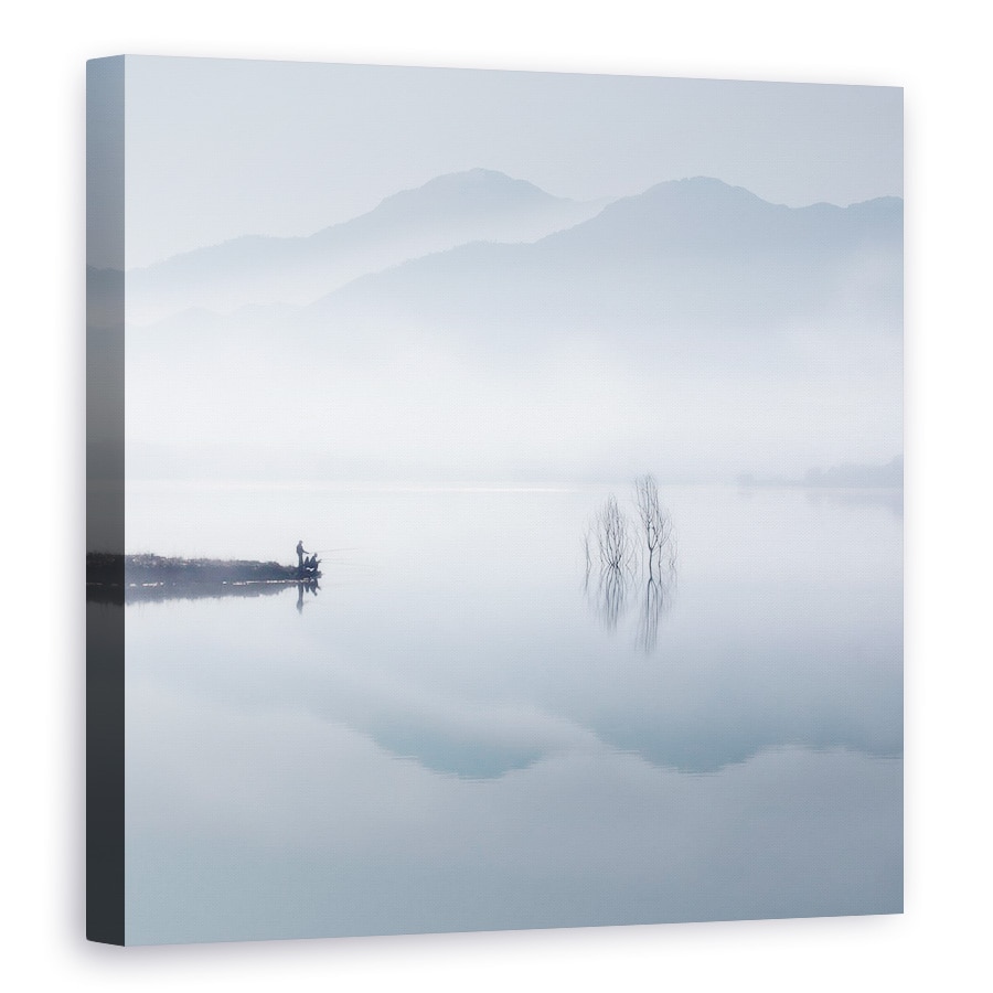 Tablou canvas - Tacerea Albastra, Peisaj, Moale, Pastel, 70 x 70 cm