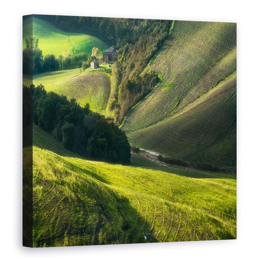 Tablou canvas - Crete Senses, Toscana, Peisaj, Italia, Dealuri, 60 x 60 cm