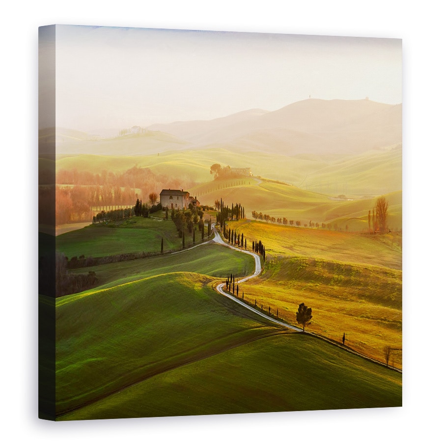 Tablou canvas - Val D'Orcia, Toscana, Italia, Pienza, 40 x 40 cm