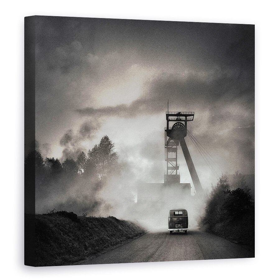 Tablou canvas - Orasul Natal, Cereale, Granulat, Turn, Masina, Autobuz, 40 x 40 cm