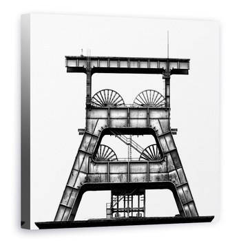 Tablou canvas - Zeche Ewald, Industrial, Industrie, Arhitectura, Roata, Metal, 70 x 70 cm Tablou canvas - Zeche Ewald, Industrial, Industrie, Arhitectura, Roata, Metal, 70 x 70 cm