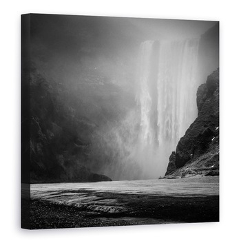 Tablou canvas - Cascada, Islanda, Cascada, Ceata, Skogafoss, 40 x 40 cm Tablou canvas - Cascada, Islanda, Cascada, Ceata, Skogafoss, 40 x 40 cm