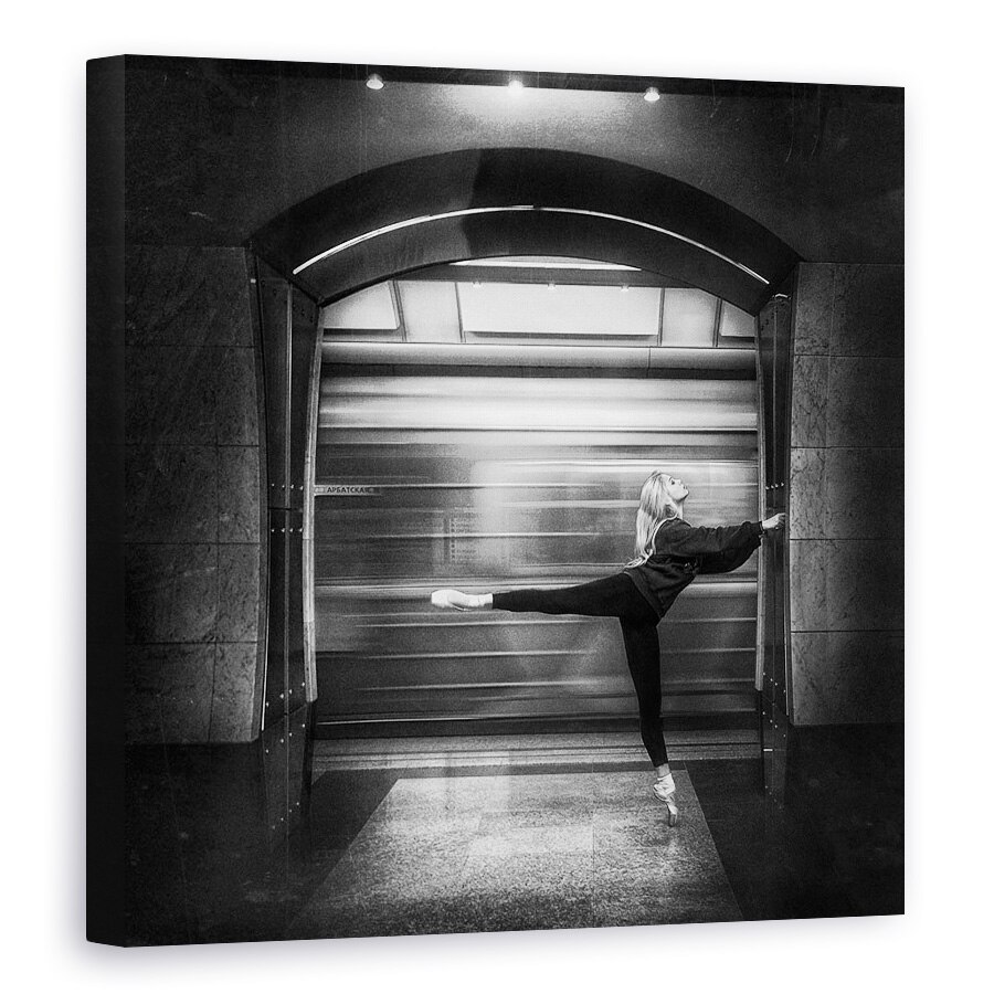 Tablou canvas - Echilibru, Pozeaza, Echilibru, Balet, Balerina, Danseaza, 40 x 40 cm