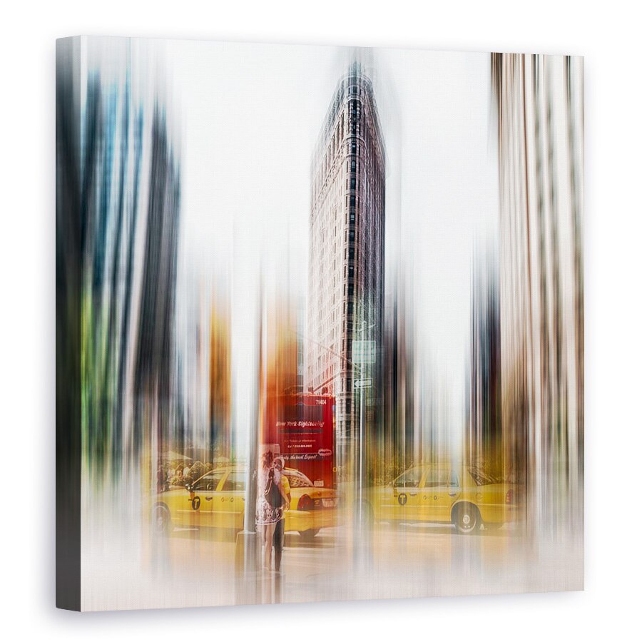 Tablou canvas - Flatiron, New York, Taxi, 70 x 70 cm