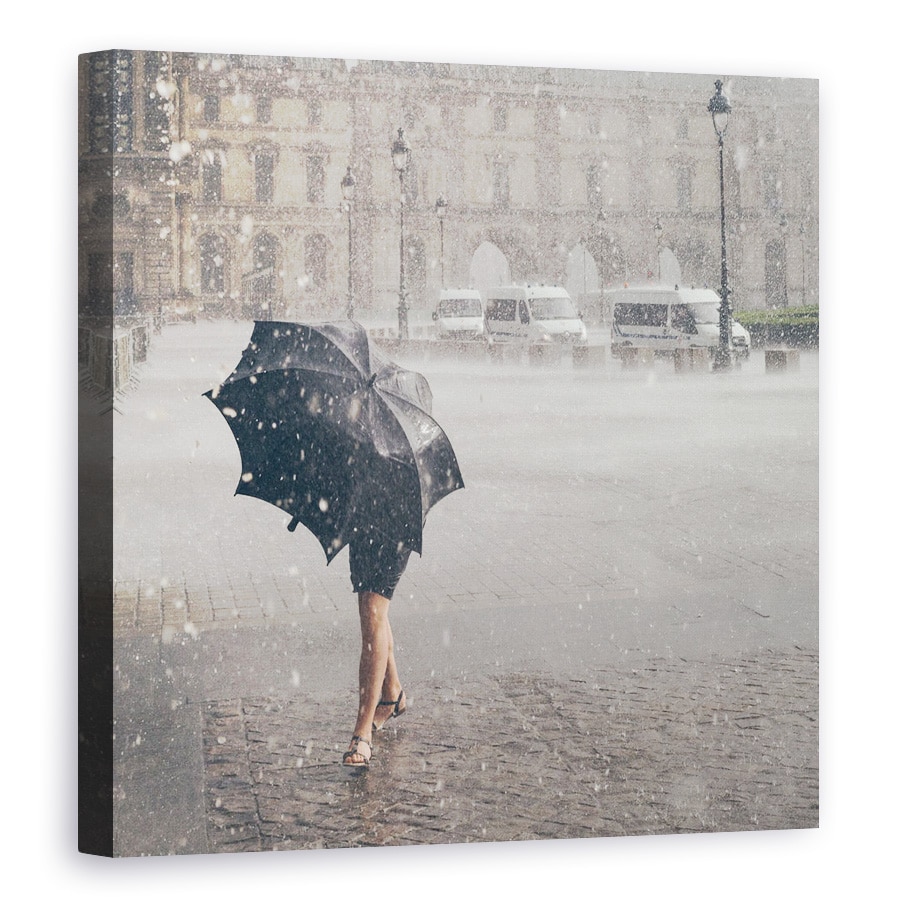 Tablou canvas - Cel Din Paris, Vremea, Luvru, Strada, Muzeu, 60 x 60 cm