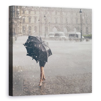 Tablou canvas - Cel Din Paris, Vremea, Luvru, Strada, Muzeu, 100 x 100 cm Tablou canvas - Cel Din Paris, Vremea, Luvru, Strada, Muzeu, 100 x 100 cm