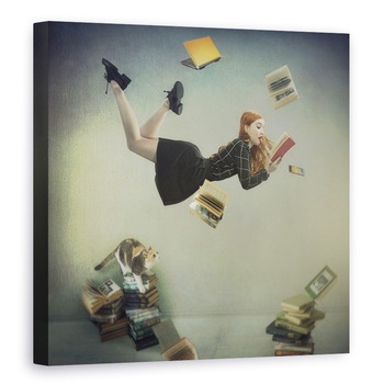 Tablou canvas - Fotografie, Stare De Spirit, Fotografie, Pozand, Model, Lectura, 70 x 70 cm Tablou canvas - Fotografie, Stare De Spirit, Fotografie, Pozand, Model, Lectura, 70 x 70 cm