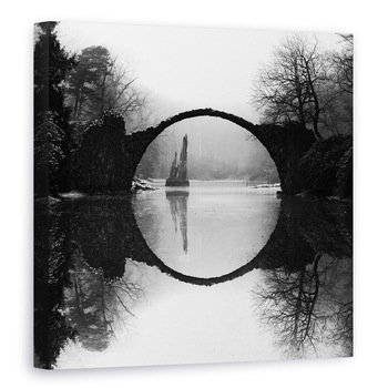 Tablou canvas - Podul Diavolului, Cerc, Circulara, Rotund, Inel, Pod, 70 x 70 cm Tablou canvas - Podul Diavolului, Cerc, Circulara, Rotund, Inel, Pod, 70 x 70 cm