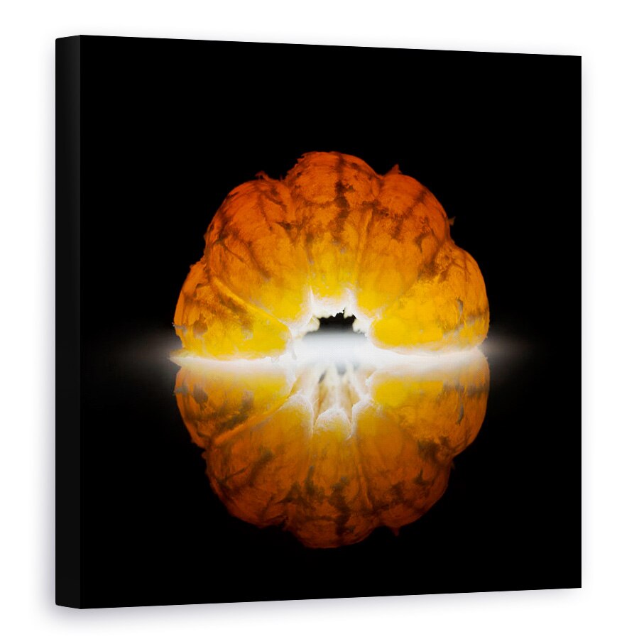 Tablou canvas - Mandarine, Portocaliu, Alimente, Fructe, Iluminare Din Spate, 40 x 40 cm