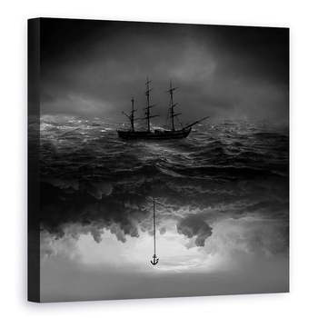 Tablou canvas - Ancora, Vapor, Barca Cu Panze, 90 x 90 cm Tablou canvas - Ancora, Vapor, Barca Cu Panze, 90 x 90 cm