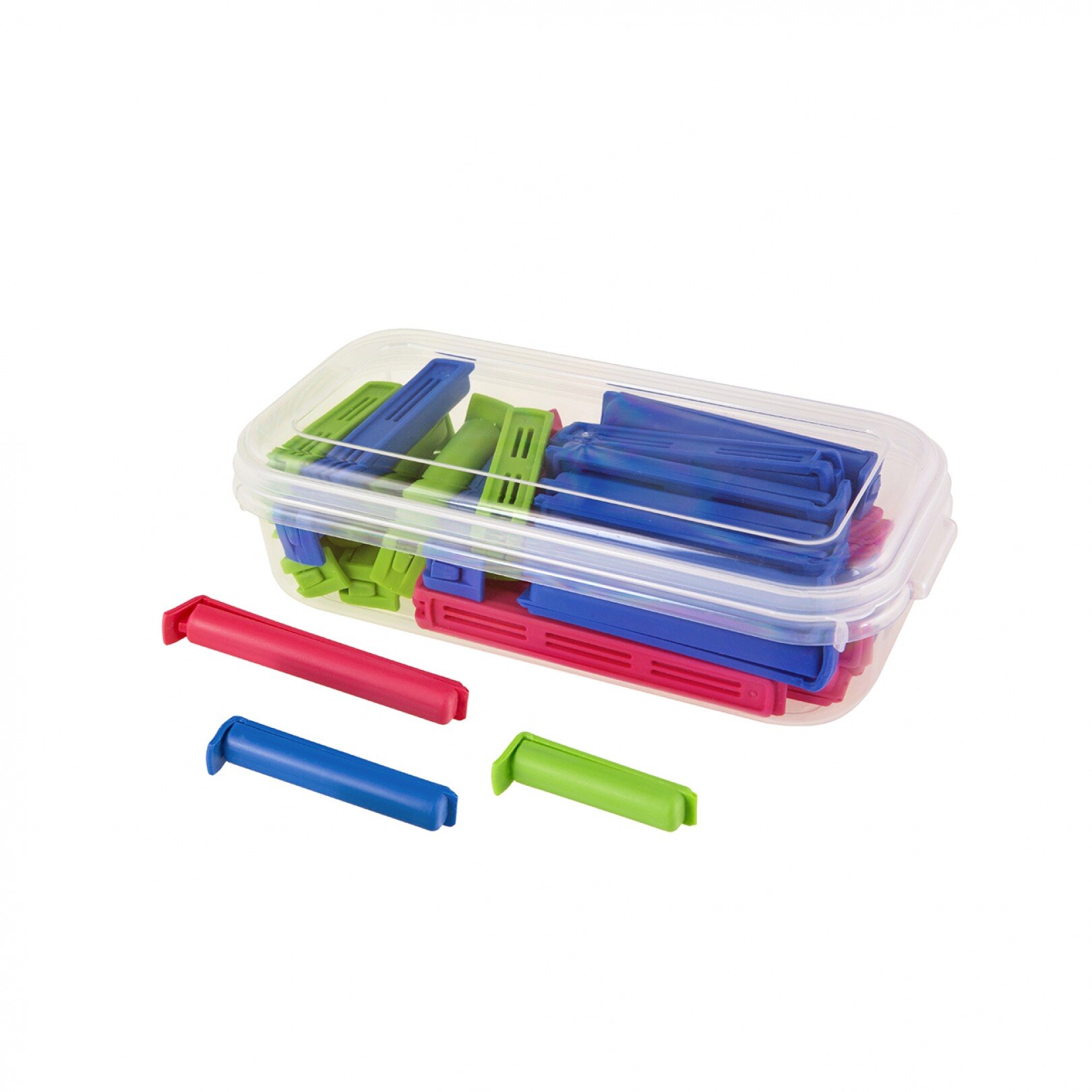 Set 30 clame pentru pungi, 10x6,5 cm+10x8,5cm+10x10,5cm