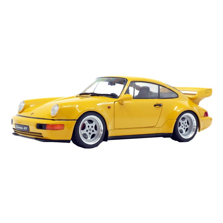 Solido Porsche 964 RS 3.8 (1990) autómodell, 1:18, sárga