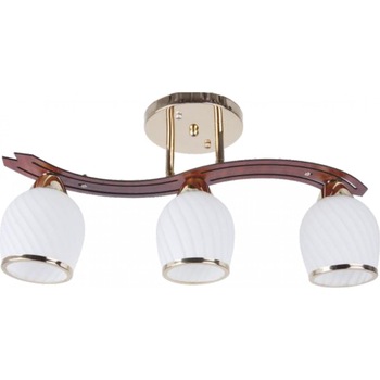 Lustra Pearly cu 3 abajururi, 3xE27, Alb/Maro Lustra Pearly cu 3 abajururi, 3xE27, Alb/Maro