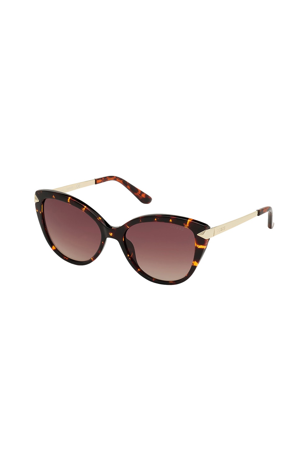 Guess, Ochelari de soare butterfly cu lentile in degrade, Maro/Auriu, 56-17-140 Standard