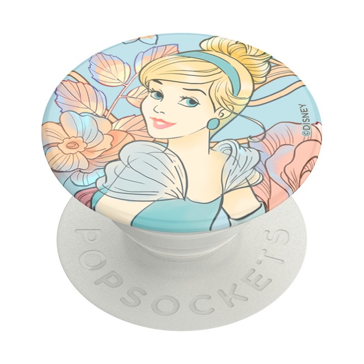 Suport universal PopGrip Disney Cinderella, accesoriu de telefon original PopSockets