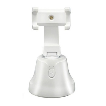 Suport pentru telefon cu functie Smart Camera, rotire 360 de grade, Face Tracking, Alb, BBL1712 Suport pentru telefon cu functie Smart Camera, rotire 360 de grade, Face Tracking, Alb, BBL1712