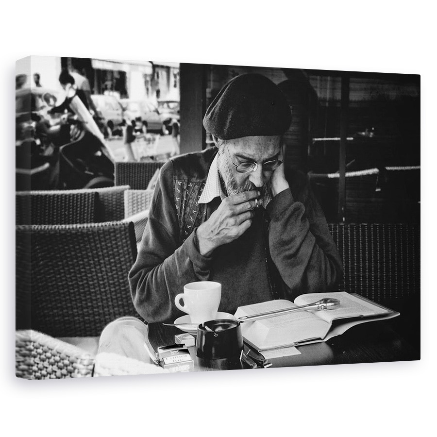 Tablou canvas - Toate Instrumentele De Citire, Cheie, Carte, Cafea, 40 x 60 cm