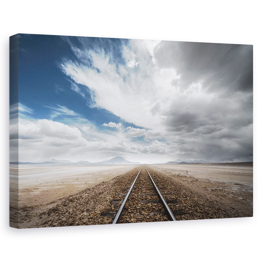 Tablou canvas - Drumul Cel Lung, Bolivia, Calatorie, Cale Ferata, Perspectiva, 40 x 60 cm