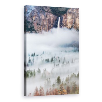 Tablou canvas - Ceata De Toamna, Cascada, Yosemite, Stare De Spirit, Peisaj, 40 x 60 cm Tablou canvas - Ceata De Toamna, Cascada, Yosemite, Stare De Spirit, Peisaj, 40 x 60 cm