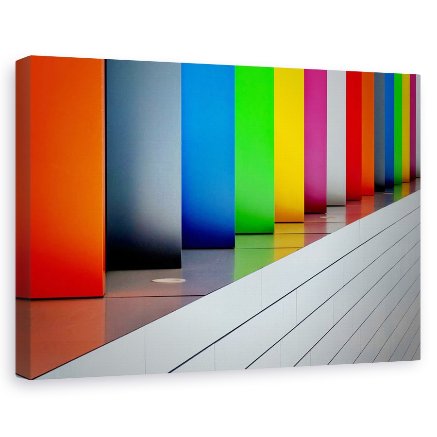Tablou canvas - Atat De Multa Culoare, Arhitectura, Abstract, Curcubeu, 20 x 30 cm