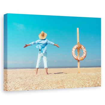 Tablou canvas - Sarbatori, Plaja, Sarbatori, Vacanta, Palarie, 40 x 60 cm Tablou canvas - Sarbatori, Plaja, Sarbatori, Vacanta, Palarie, 40 x 60 cm