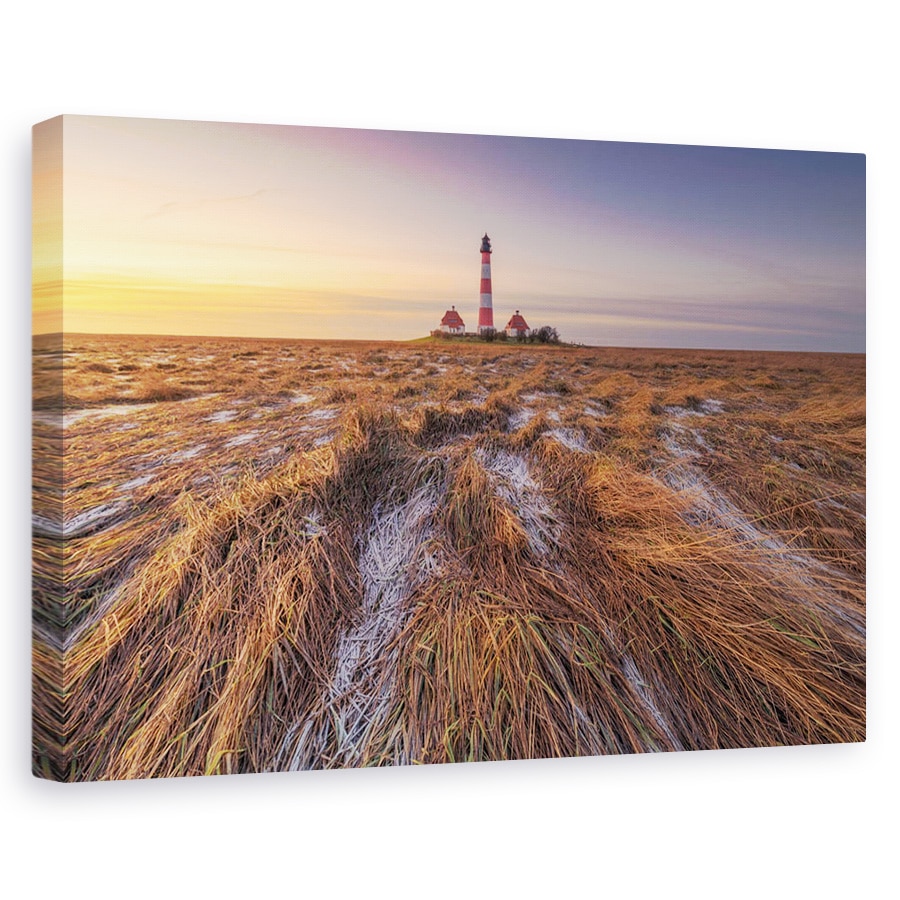 Tablou canvas - Westerheversand, Far, Germania, Apus De Soare, Peisaj, 40 x 60 cm