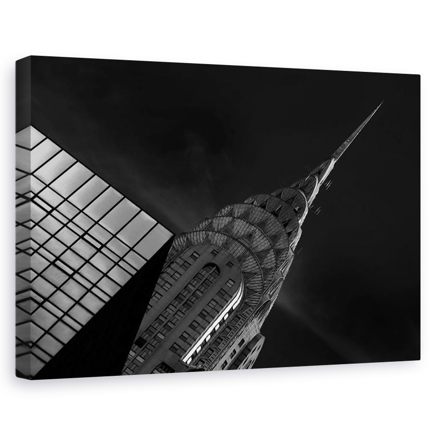 Tablou canvas - Cladire Chrysler, Abstract, Diagonal, New York, 20 x 30 cm
