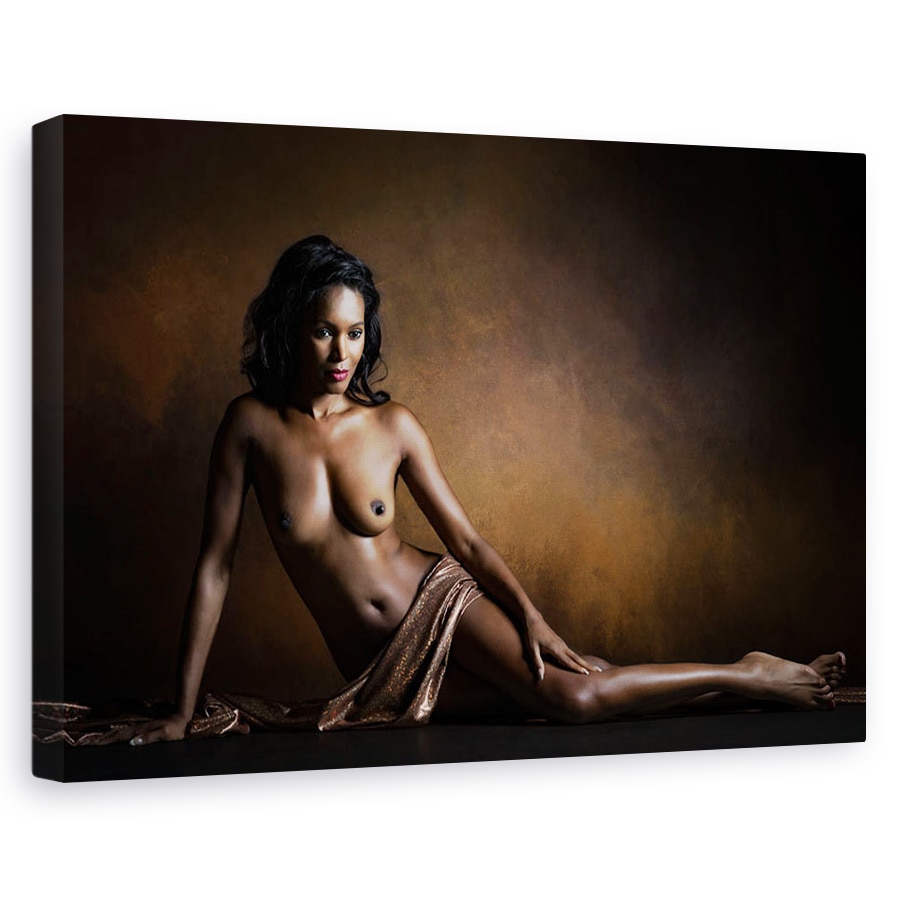 Tablou canvas - Afrodita Melaina, Portret, Nud, Dezbracat, Tesatura, 20 x 30 cm