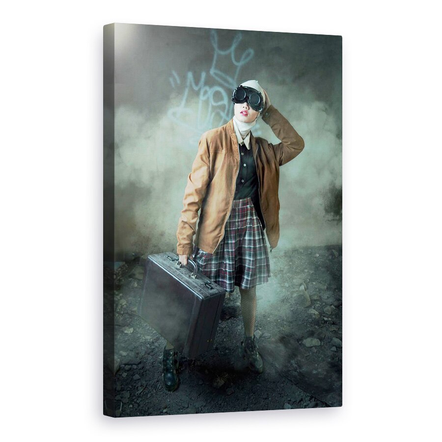 Tablou canvas - Toate Bagajele Mele Sunt Impachetate, Sunt Gata De Plecare, 40 x 60 cm