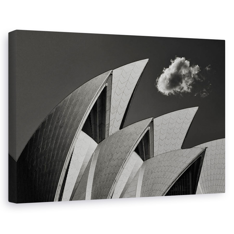 Tablou canvas - Gloup, Sydney, Australia, Alb-Negru, Arhitectura, 40 x 60 cm