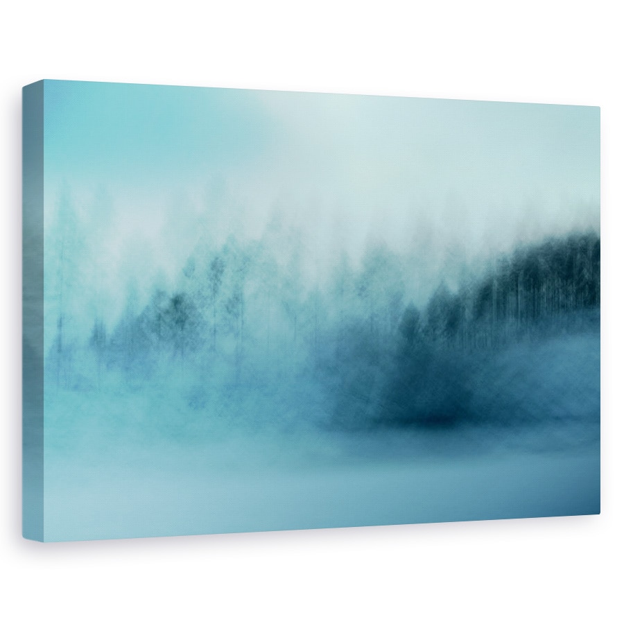 Tablou canvas - Wintersaga, Abstract, Copaci, Padure, Iarna, Zapada, 40 x 60 cm