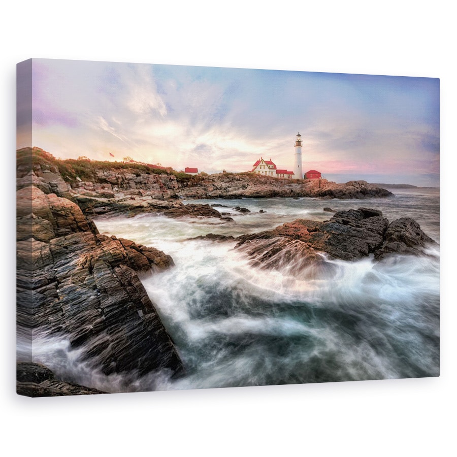 Tablou canvas - Capul Elisabeth, Ocean, Apus De Soare, Maine, Cer, 40 x 60 cm