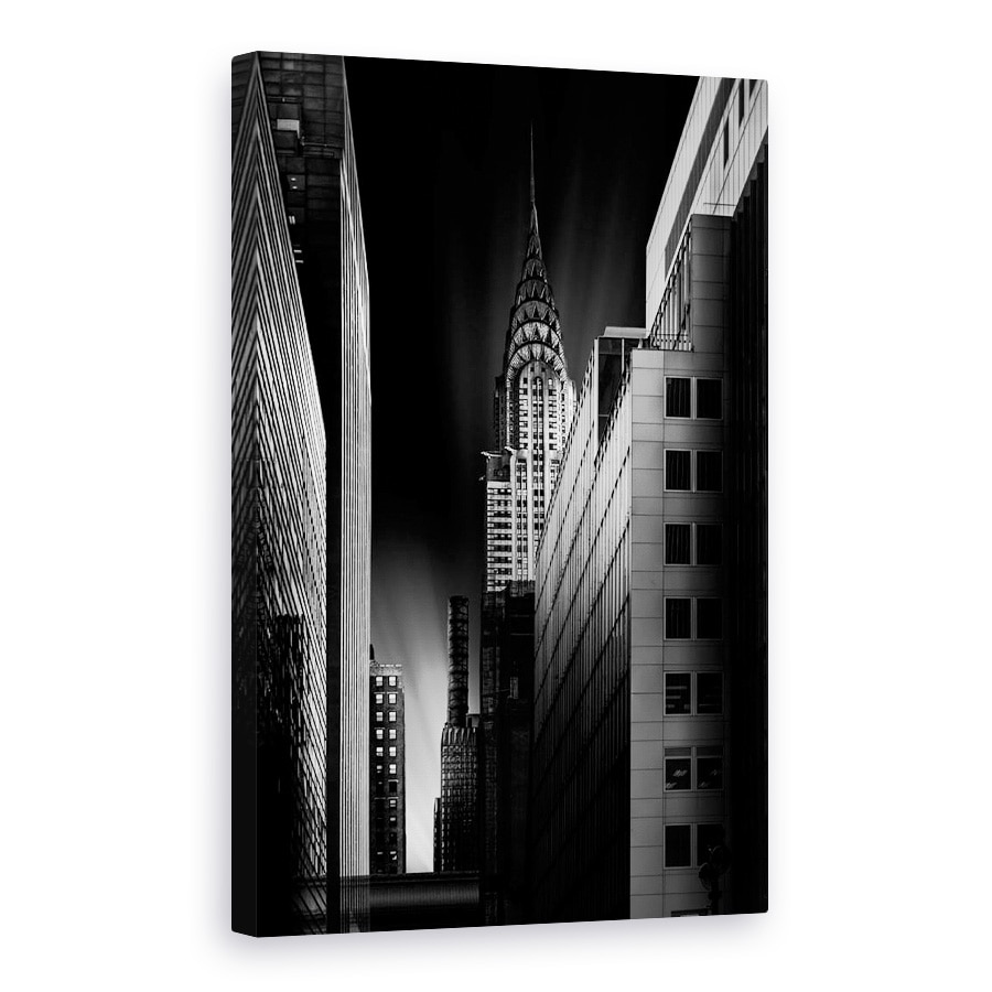 Tablou canvas - Oras Intunecat, New York, Manhattan, Chrysler, Cladire, 20 x 30 cm